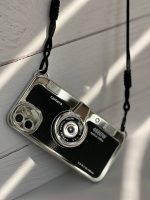 قاب موبایل آیفون دوربین آنالوگ کلاسیک محافظ لنزدار + بند بلند - Image 3