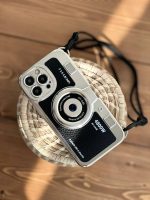 قاب موبایل آیفون دوربین آنالوگ کلاسیک محافظ لنزدار + بند بلند - Image 7