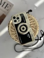 قاب موبایل آیفون دوربین آنالوگ کلاسیک محافظ لنزدار + بند بلند - Image 2