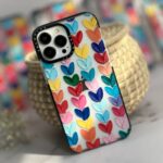 قاب موبایل آیفون پالت آبرنگی قلبی کستیفای