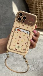 قاب موبایل گل رز فیوره جاکارتی + بندست - Image 2