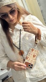 قاب موبایل آیفون خرس پاپیون استریپ + بندست کنفی ساده - Image 3