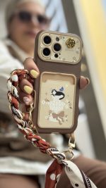 قاب موبایل ( آیفون ) گربه فلوریتا جاکارتی + بند اسکارف - Image 2