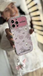 قاب موبایل آیفون خرگوش سوییت بانی + بند عروسکی - Image 2