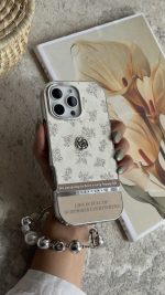 قاب موبایل آیفون کافی رز دورنگ + بندست - Image 3