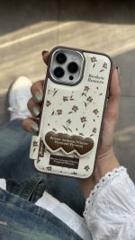 قاب موبایل آیفون گل چهارفصل فرگننت چرمی + استندقلبی - Image 2