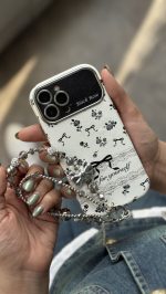 قاب موبایل آیفون بلک رز پاپیون ریز مشکی ( بدون بند ) - Image 4