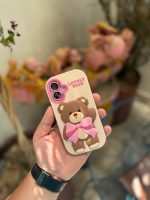 قاب موبایل خرس پاپیونی عروسکی