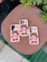 قاب موبایل خرس پاپیونی عروسکی - Image 2