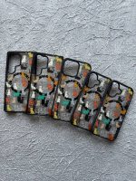 قاب موبایل گربه های رنگی همراه مگسیف - Image 3