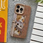 قاب موبایل مخملی گربه های فضول