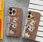 قاب موبایل مخملی گربه های فضول - Image 2