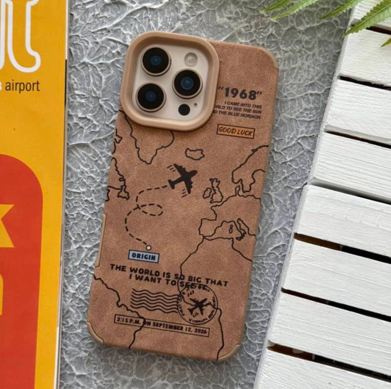 IMG_8869 قاب موبایل مخملی پرواز هواپیما - Image 1