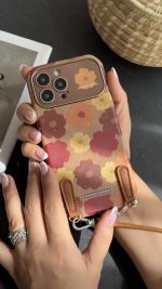 قاب موبایل آیفون قاب گل وینتیج فلاور بندی - Image 3