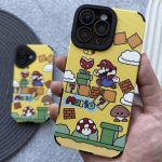 قاب موبایل کبریتی ماریو زرد