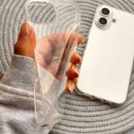 قاب موبایل شاینی اکلیلی شفاف