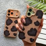 قاب موبایل مخملی پلنگی