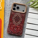 قاب موبایل آیفون مخملی طرح قالیچه ایرانی