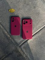 قاب موبایل آیفون سیلیکونی اورجینال پاک کنی چری