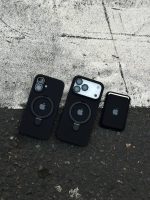 قاب موبایل آیفون سیلیکون مگسیف استنددار مشکی