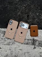 قاب موبایل آیفون سیلیکون مگسیف استنددار موکا - Image 2