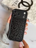 قاب موبایل آیفون پلنگی سولید