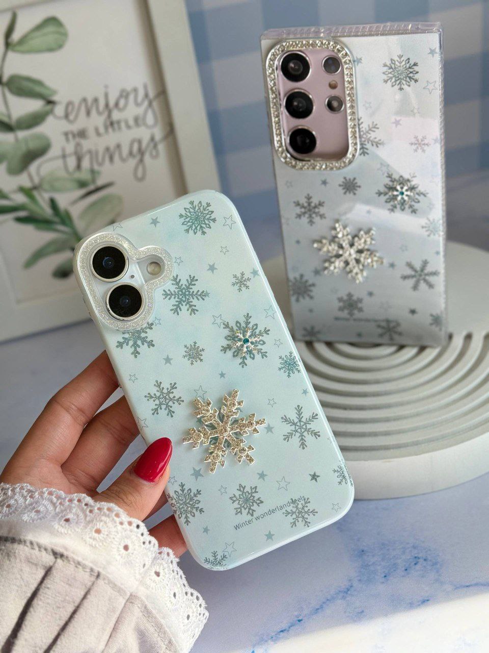 IMG_2813 قاب موبایل برف و ستاره - Image 1