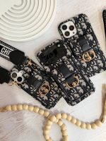 قاب موبایل کریستین دیور کیفی با بندبلند جنس پارچه ای