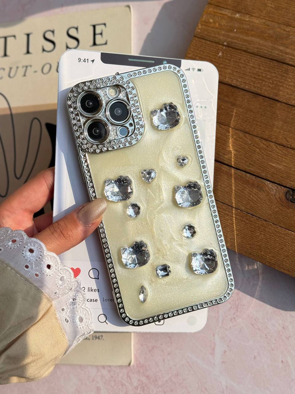 IMG_3093 قاب موبایل هلوکیتی دیاموند رزینی - Image 1
