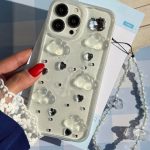 قاب موبایل ابرشاینی با آویز ابری