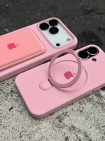 قاب موبایل سیلیکون مگسیف دار صورتی اورجینال - Image 2