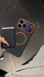 ست کامل قاب و جاکارتی چرم متال داخل مخمل - Image 5