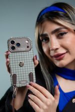 قاب موبایل آیفون چهارخونه سبز این نیز بگذرد + بندست - Image 2