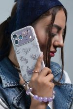 قاب موبایل آیفون گل خودتو دوست داشته باش با بندست - Image 5