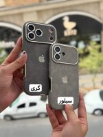 قاب آیفون مخملی گری و سیلور - Image 5