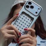 قاب موبایل آیفون قلب آیینه ای دریا جاکارتی + بندست